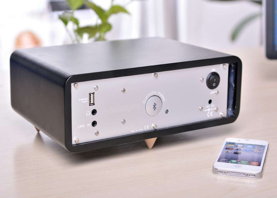 Ξύλινος φορητός βαθύς βαθύς ομιλητής Bluetooth για το σπίτι με τη λειτουργία 265 NFC * 88 * 196mm