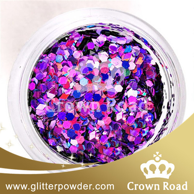 Ακρυλικά καρφιά της Κίνας glitter_powder