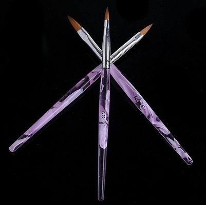 3pcs/pack UV χρώμα 2#4#6# λαβών κυμάτων θάλασσας βουρτσών τέχνης καρφιών πηκτωμάτων ακρυλικό