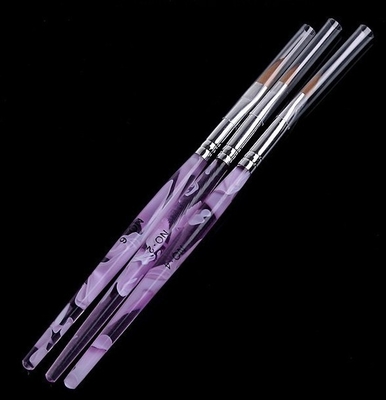 3pcs/pack UV χρώμα 2#4#6# λαβών κυμάτων θάλασσας βουρτσών τέχνης καρφιών πηκτωμάτων ακρυλικό